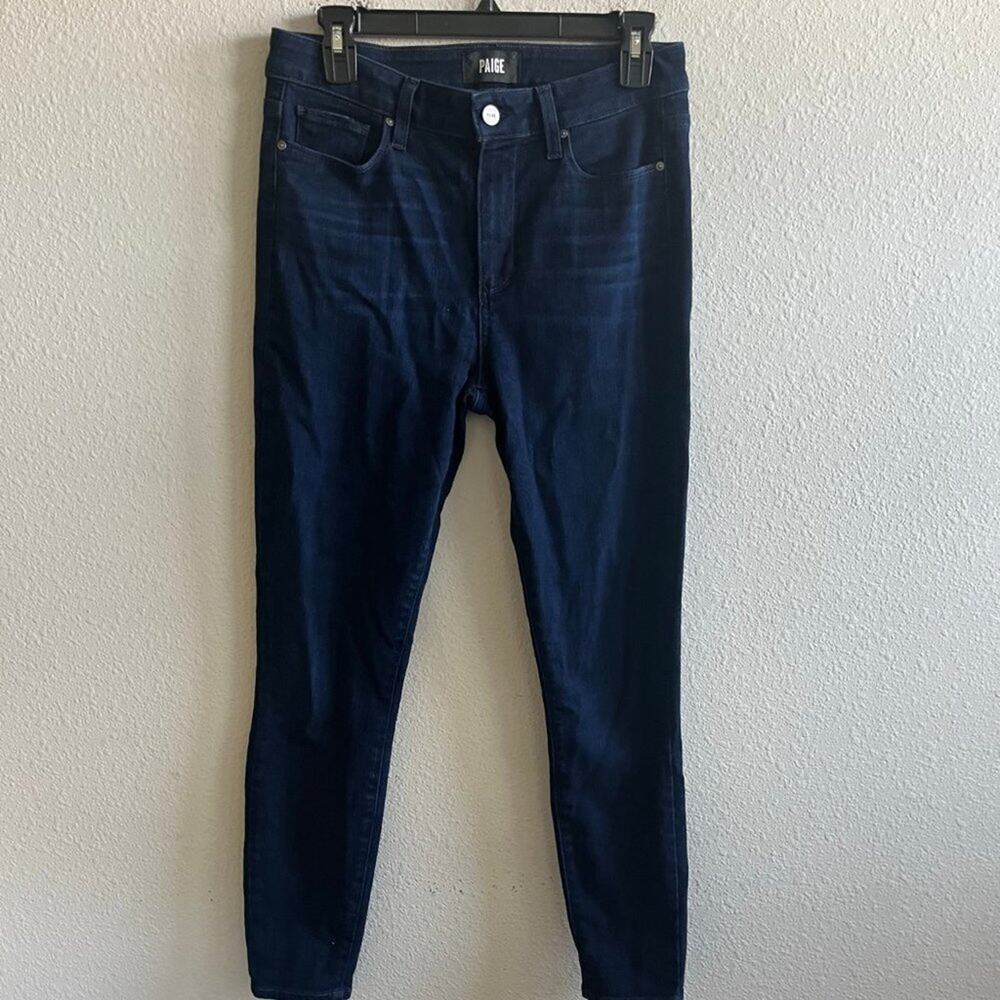Paige Women's Hoxton Ankle Lana Dark Wash Skinny Jeans Size 29 - Picture 2 of 13
